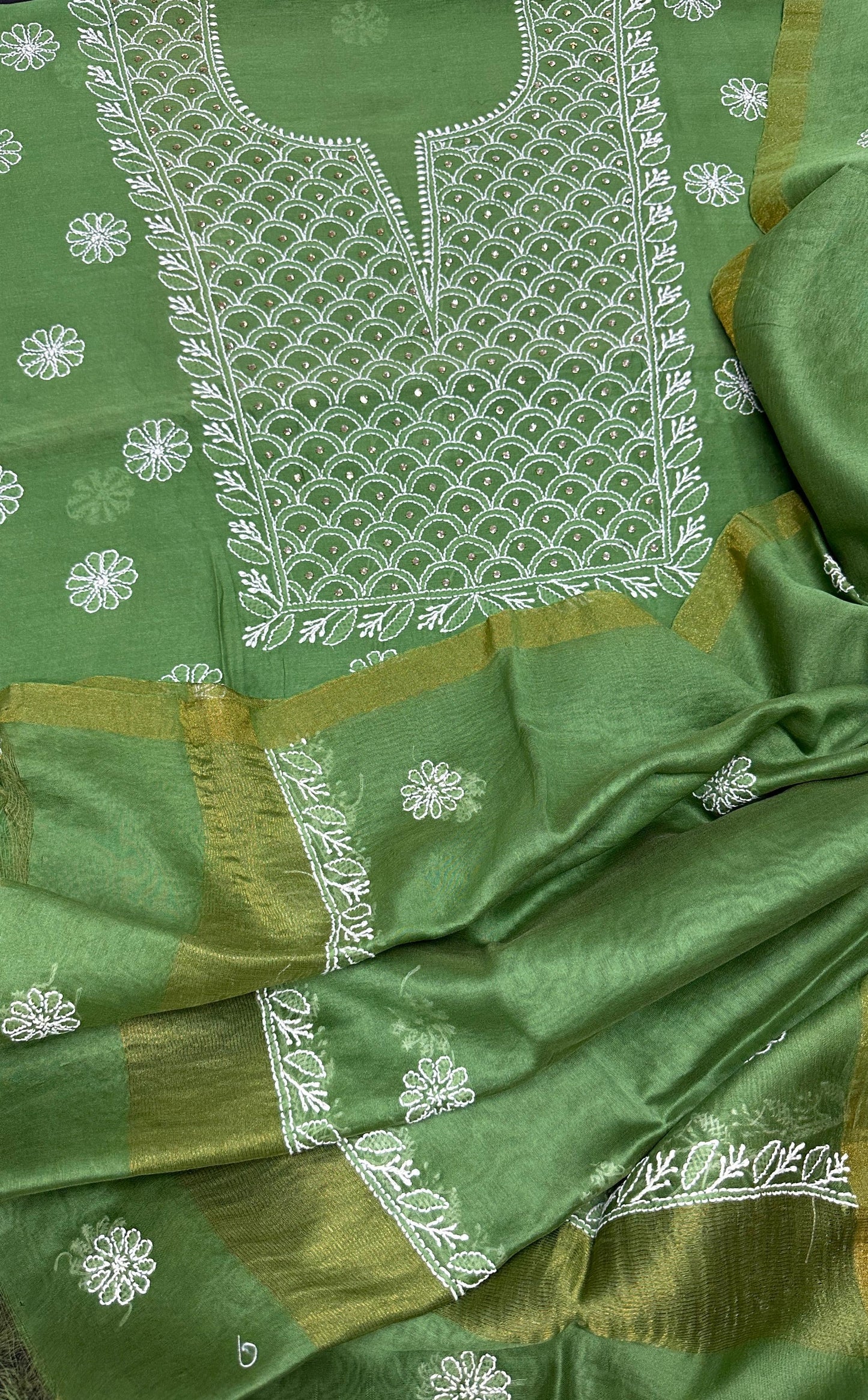 Noor-e-Tehzeeb Chanderi Silk Suit Set