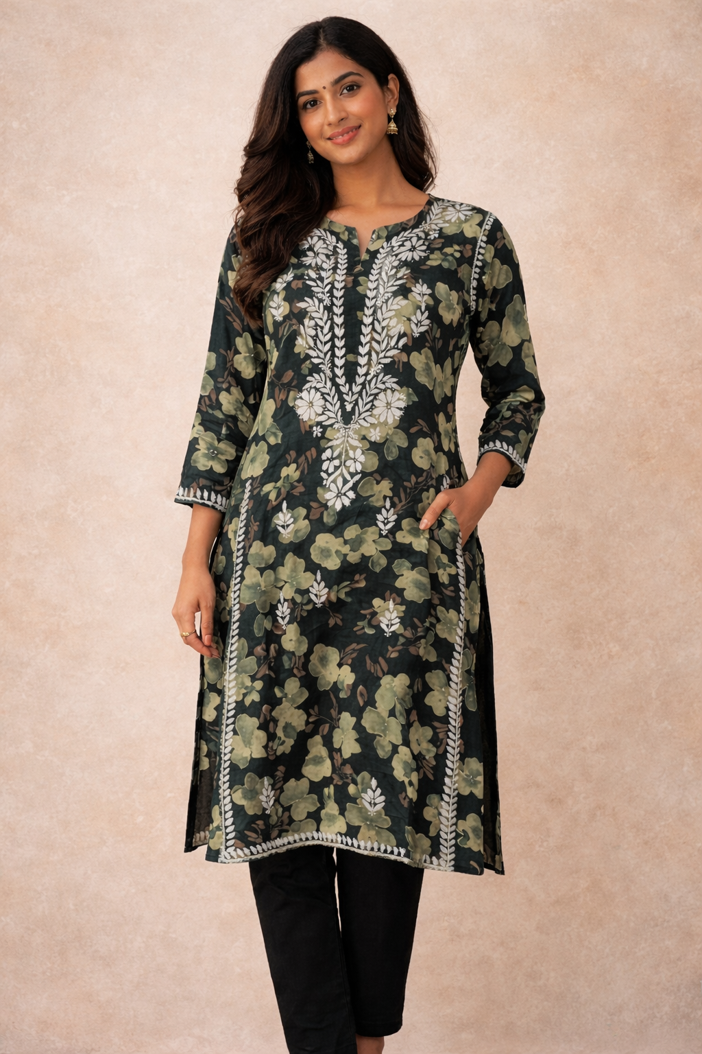 Noor-e-Green Rayon Kurti