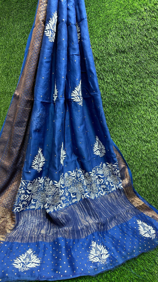 Noor-e-Maheshwari Silk Saree