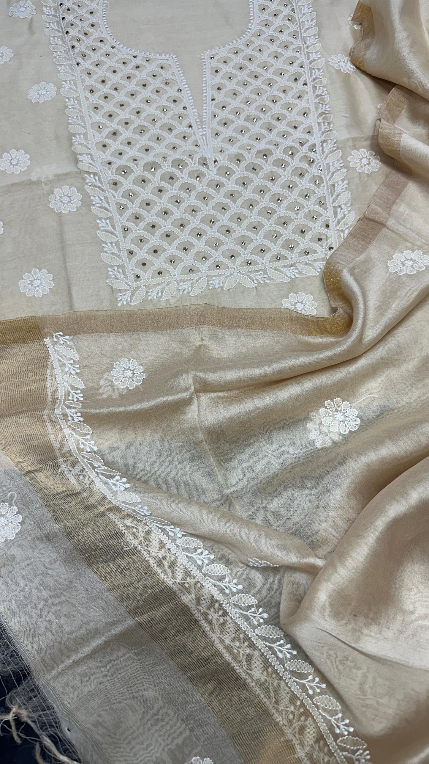 Noor-e-Tehzeeb Chanderi Silk Suit Set